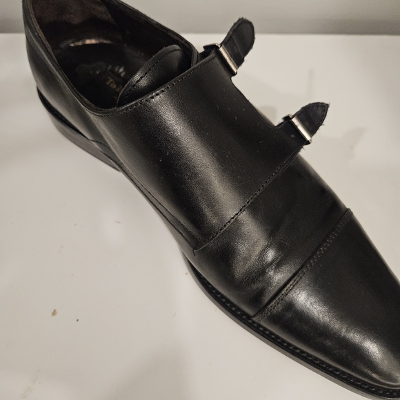 To Boot New York by Adam Derrick Men's Black Double Monk Strap Size US 9.5 - Picture 3 of 6